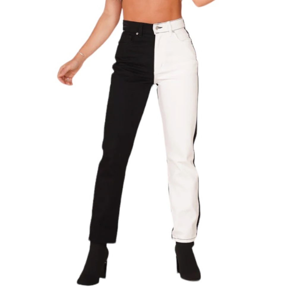 Revice Denim Dream Fit XOXO Black and White Jeans Sz 24